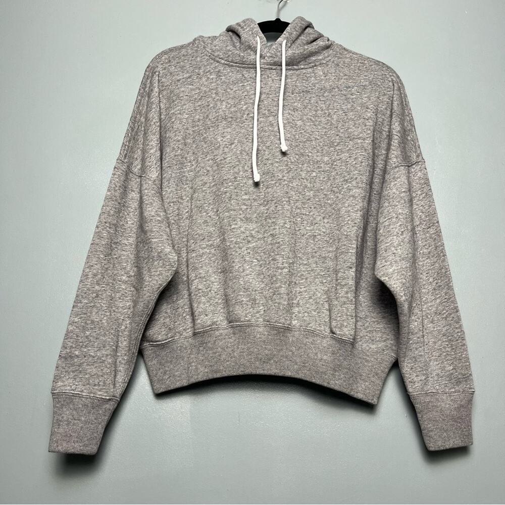 NWT POLO Ralph Lauren Cropped Hoodie Sweatshirt Gray Cotton Blend Women’s XXS